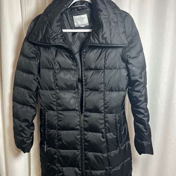 Nautica Jackets & Blazers - Nautica Black Quilted Puffer Jacket Mid-Length